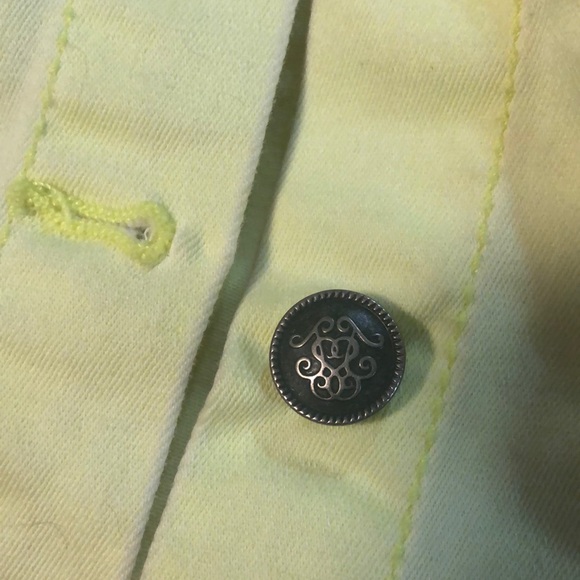 Bright yellow denim jacket - Picture 5 of 5